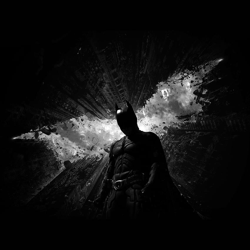 Batman Dark Bw Hero Art iPad HD тапет за телефон