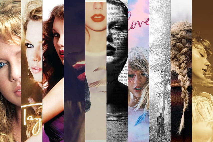 Póster de Taylor Swift 'Collage de discografía' por solo $ 5.95, Taylor Swift Collage fondo de pantalla