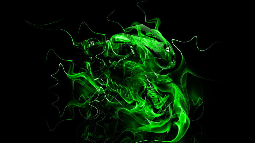 Green Flame, Green Fire HD wallpaper