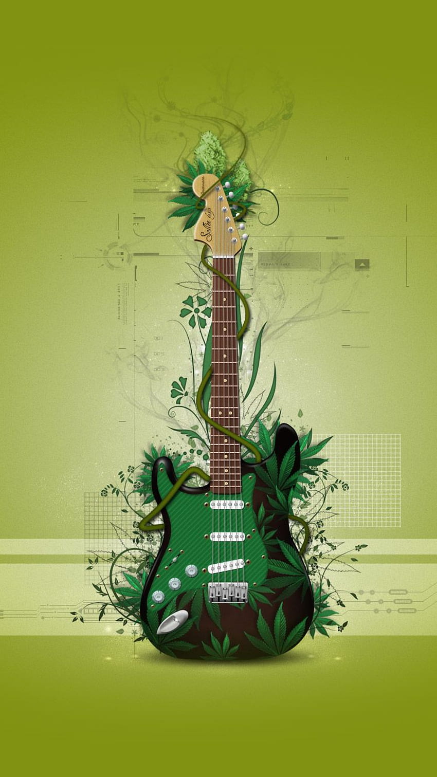Best Cute & Cool iPhone 6 / Background in Quality, Guitar Cartoon HD phone wallpaper