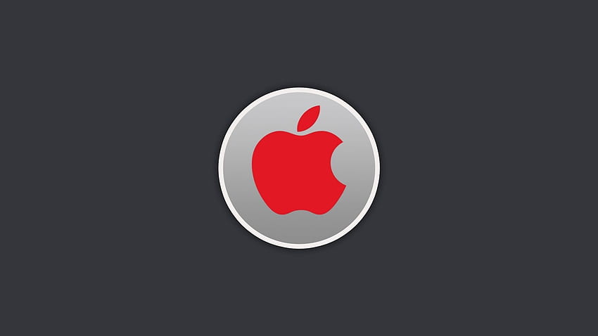 Red Apple Logo HD wallpaper