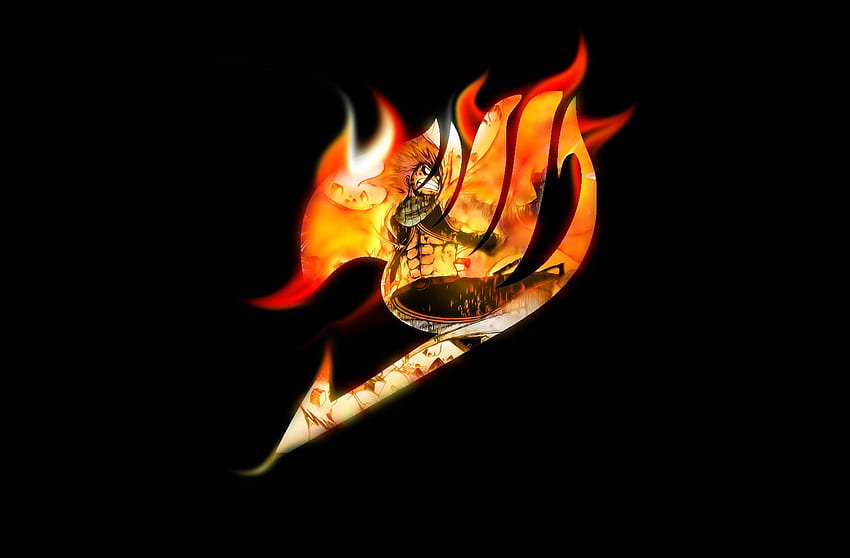 Logotipo de Fairy Tail artesanal, Emblema de Fairy Tail fondo de pantalla