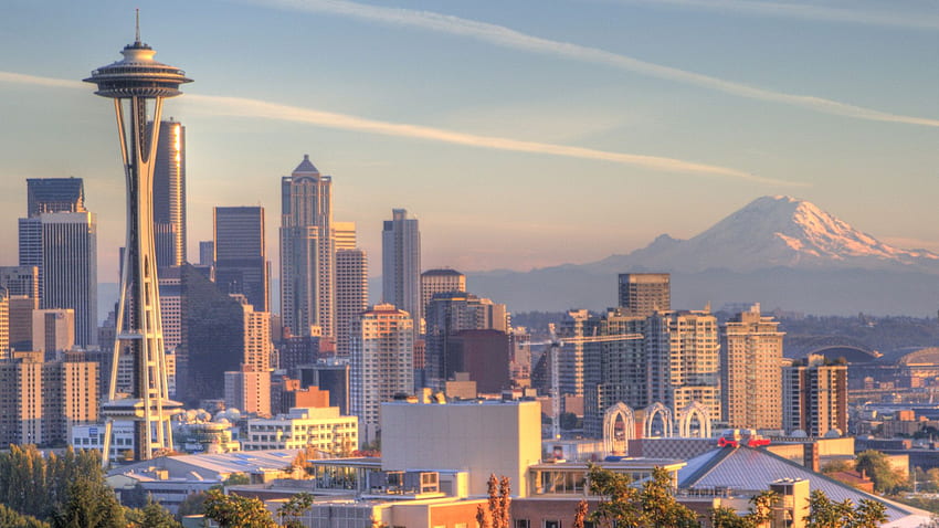 Stadt von Seattle - Cool. Stadt, Seattle, Skyline von Seattle, Landschaft von Seattle HD-Hintergrundbild