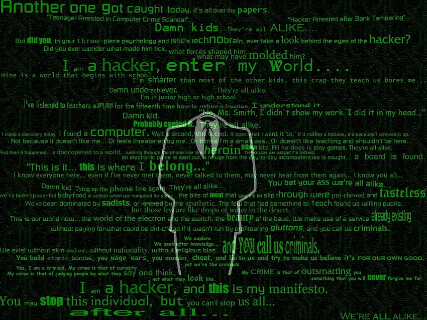 Hacker - Awesome, Cool Psychology HD wallpaper