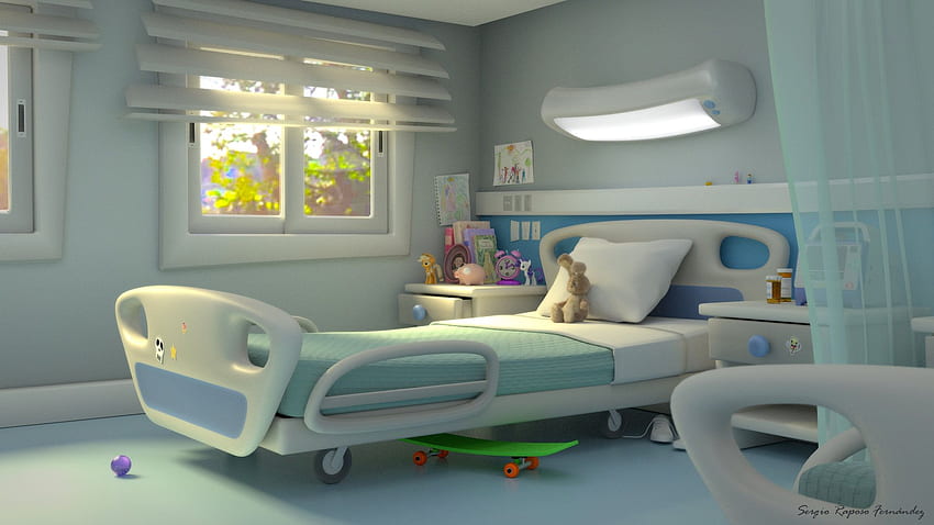Hospital furniture, Bedroom night, Hospital room HD wallpaper