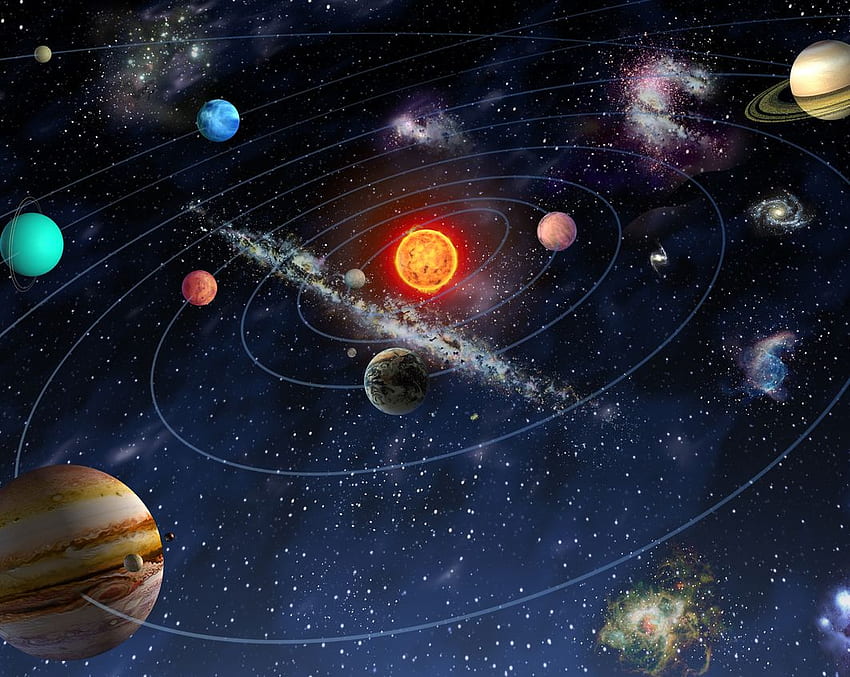 Solar System space mural. Kool Rooms for Kool Kids HD wallpaper
