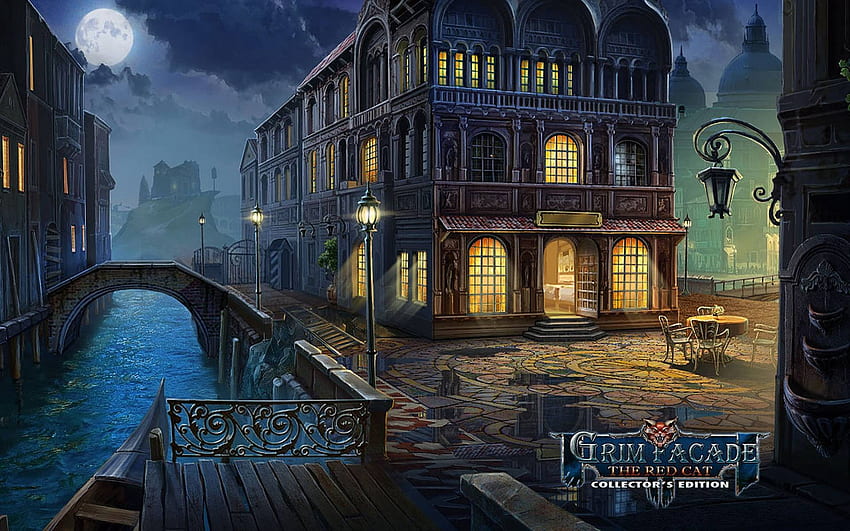 Grim Facade 8 - The Red Cat04, hidden object, fun, video games, cool, puzzle HD wallpaper
