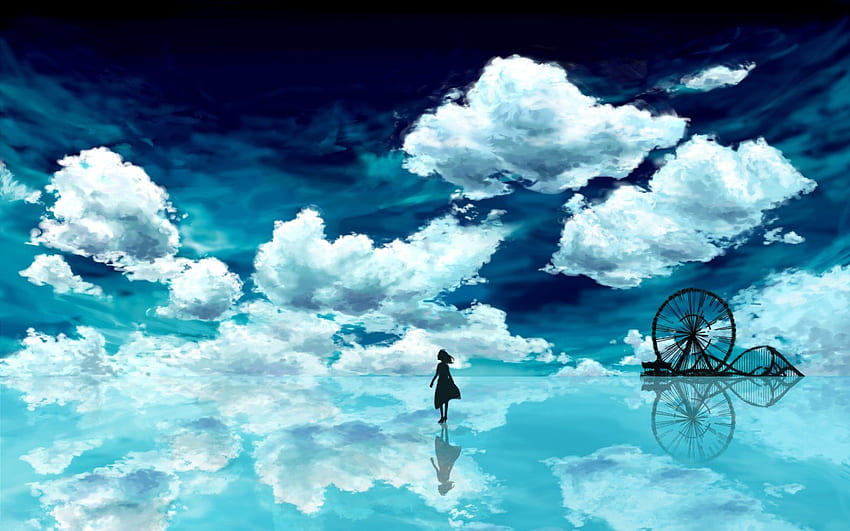 what infinite is, 3K Anime Scenery HD wallpaper