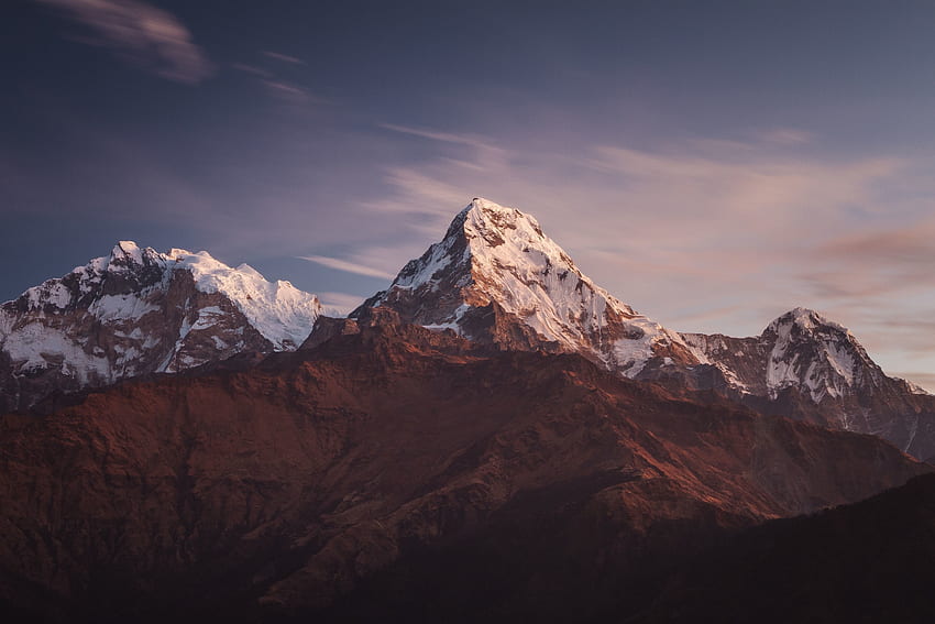 Nepal, pegunungan, puncak yang menggemaskan Wallpaper HD