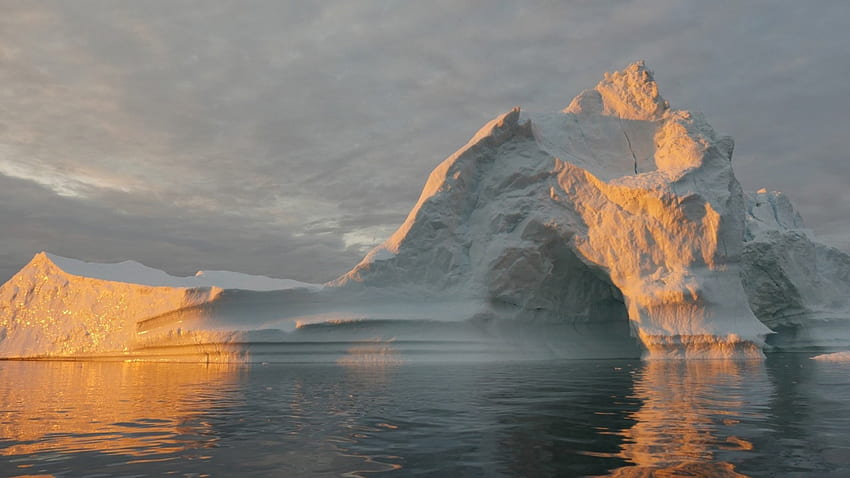 Iceberg, céu, neve, nuvem, gelo papel de parede HD