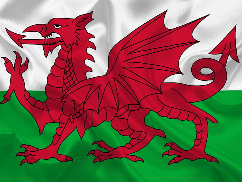 Bendera Wales, Wales, Eropa, bendera Wales. Bendera Wales, bendera Inggris, Wales, Welsh Dragon Wallpaper HD
