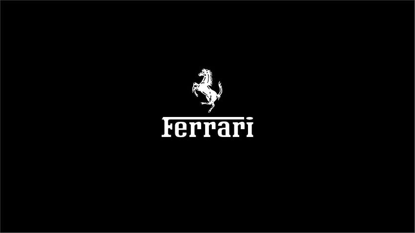 フェラーリのロゴ。 フェラーリのロゴ、白黒のロゴ 高画質の壁紙