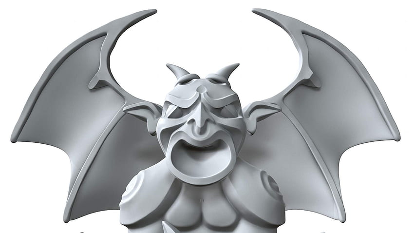 Gargoyle Statuette 3D Model HD wallpaper