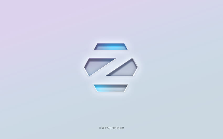 Logo Zorin OS, texte 3d découpé, fond blanc, logo Zorin OS 3d, emblème Zorin OS, Zorin OS, logo en relief, emblème Zorin OS 3d Fond d'écran HD