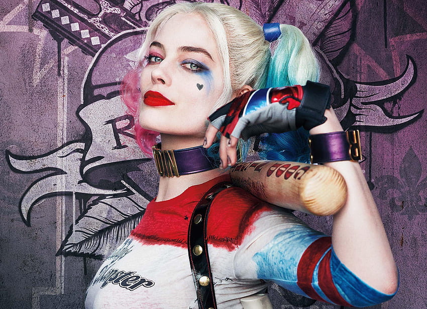 Harley Quinn Suicide Squad, Harley Quinn Face HD wallpaper