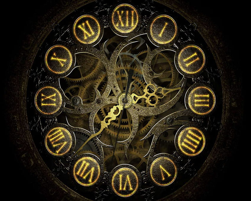 นาฬิกาแอ็บสแตร็กสำหรับมือถือ - Steampunk, Abstract Time วอลล์เปเปอร์ HD