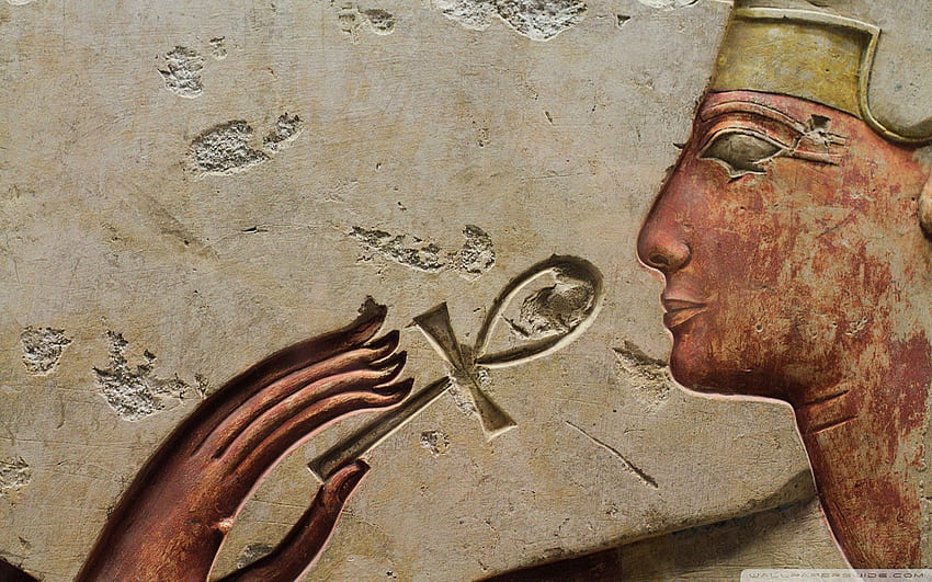 Pharaoh Ultra-Hintergrund für U-TV: & UltraWide & Laptop: Tablet: Smartphone, ägyptisches Ankh HD-Hintergrundbild