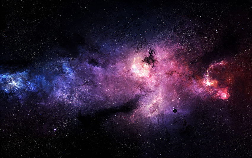 Digitale Galaxien. FX. , Weltraum als HD-Hintergrundbild