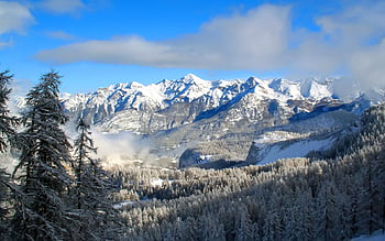 winter mountains wallpaper hd