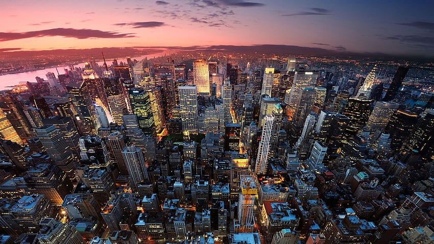 Ultra New York und Hintergrund, Skyline von New York HD-Hintergrundbild