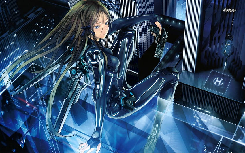 Futuristic assassin girl - Anime, Future Anime HD wallpaper