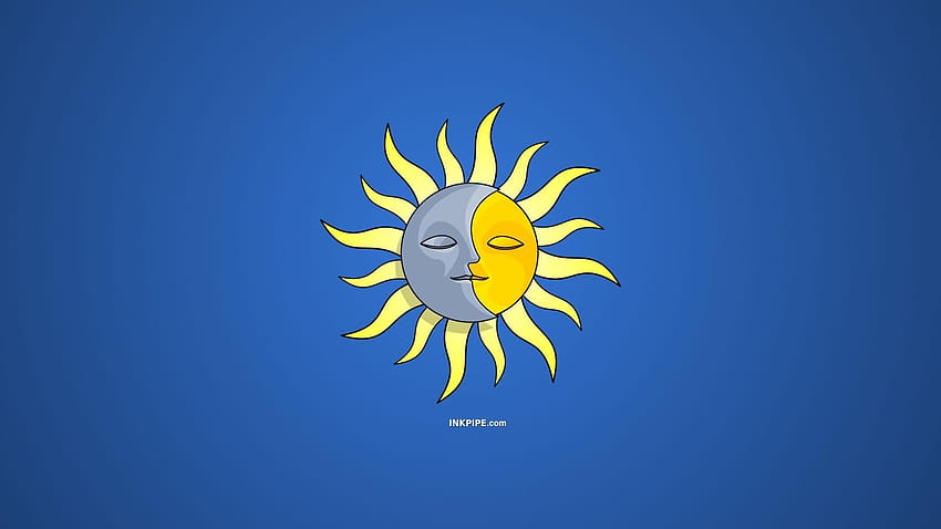 Sun And Moon, Hippie Sun and Moon HD wallpaper