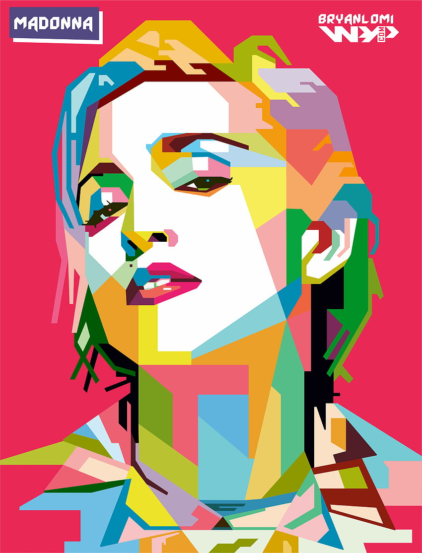 Bryan Lomi on wpap. Madonna, Portraits and Pop, Abstract Pop Art HD phone  wallpaper | Pxfuel