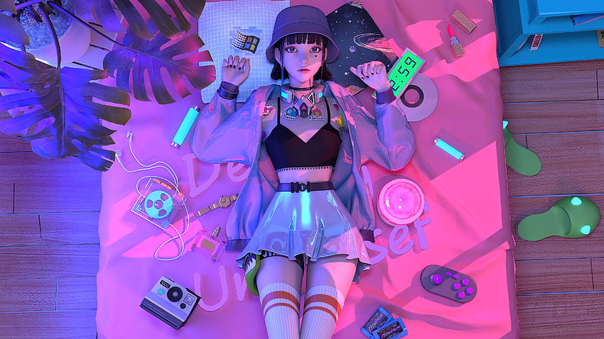 Anime-Punk, Anime-Punk-Mädchen HD-Hintergrundbild