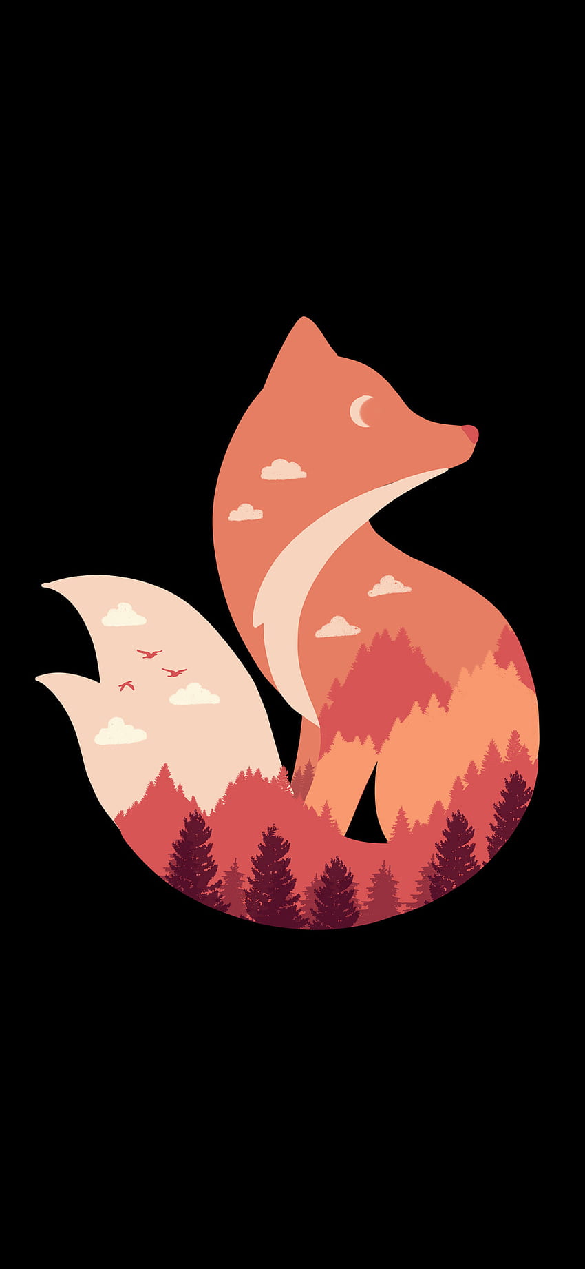 Fox Nature, symbol, art HD phone wallpaper