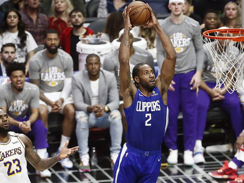 Sorotan LA Clippers: Nikmati menonton dunk Kawhi Leonard Wallpaper HD