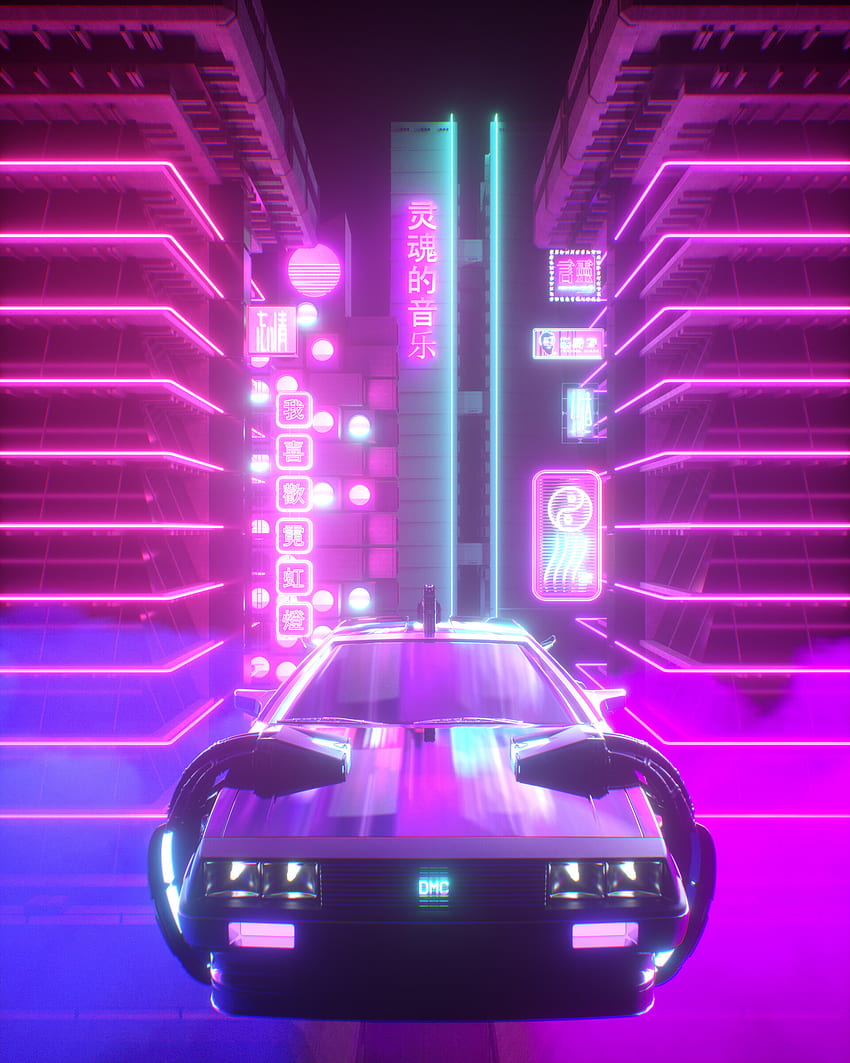 Night City Retrowave Wallpapers Wallpaper Cave