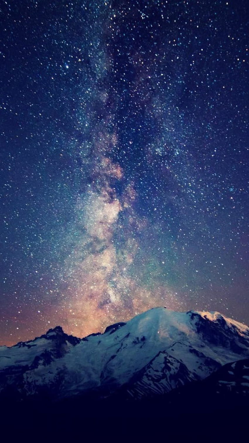 Milky Way, Vertical Mountain HD phone wallpaper