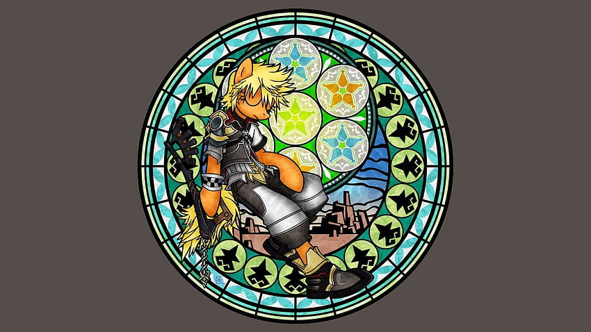 My Little Pony, Ventus, Kingdom Hearts, Stained Glass, Video Games / and Mobile Background HD wallpaper