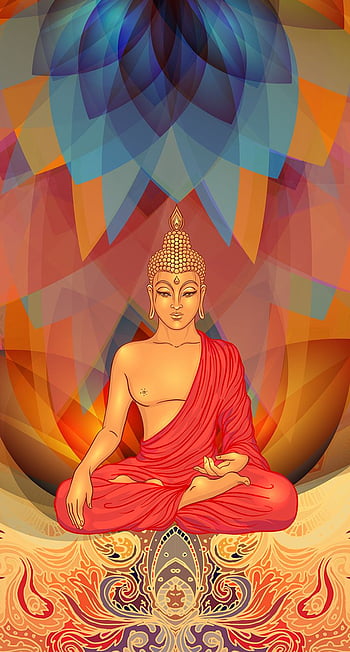 Buddha Peace, art, bhudhism, buddha, god, happiness, love, painting, peace,  spritual, HD phone wallpaper | Peakpx