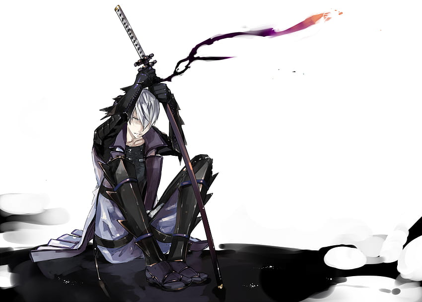 Mitsunari Ishida, sengoku basara, espada, anime, llanto, masculino fondo de pantalla