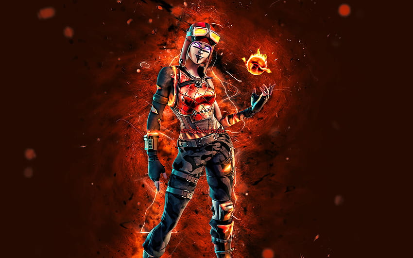 Blaze, , orange neon lights, 2020 games, Fortnite Battle Royale, Fortnite characters, Blaze Skin, Fortnite, Blaze Fortnite for with resolution . High Quality HD wallpaper