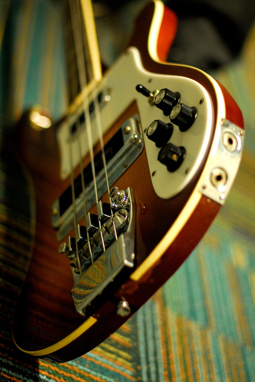 Bassgitarre iPhone, cooles Gitarrentelefon HD-Handy-Hintergrundbild