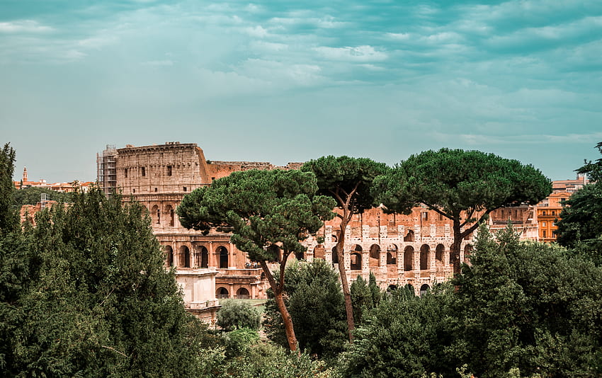Kota, Arsitektur, Italia, Colosseum, Roma Wallpaper HD