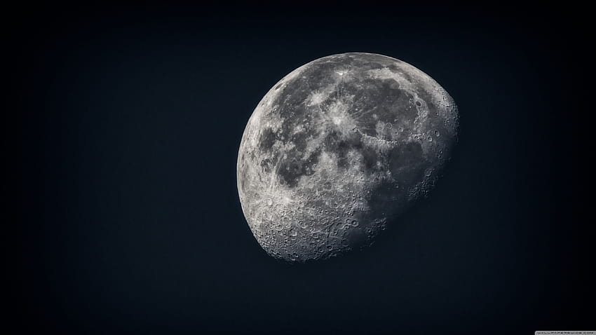 Księżycowe kratery ❤ dla Ultra TV • Szeroki, Księżyc Tapeta HD