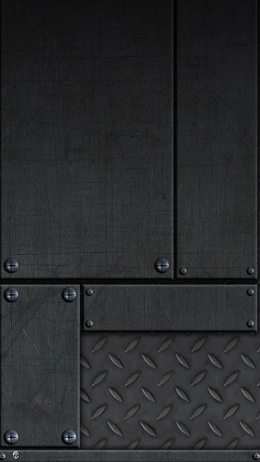 Schwarzer Stahl, Galaxy s3, schwarze Tür HD-Handy-Hintergrundbild