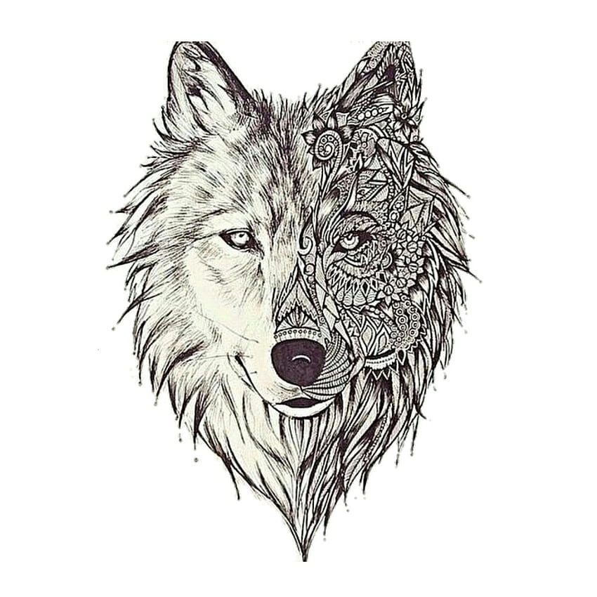 Wolf, Art, And Drawing - รอยสักลายหมาป่า - - teahub.io วอลล์เปเปอร์โทรศัพท์ HD
