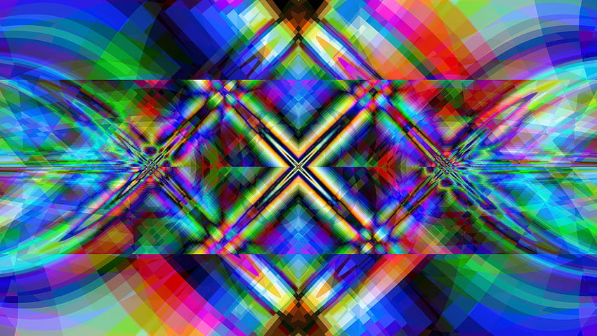 Mixed Colors Kaleidoscope Figures Abstraction Abstract HD wallpaper