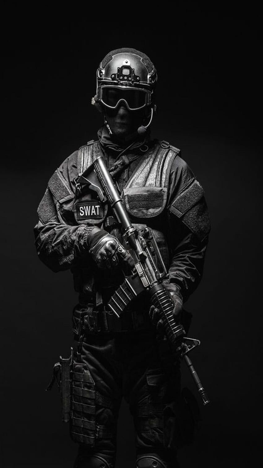Militärarmee für Android, Schwarzes Militär HD-Handy-Hintergrundbild