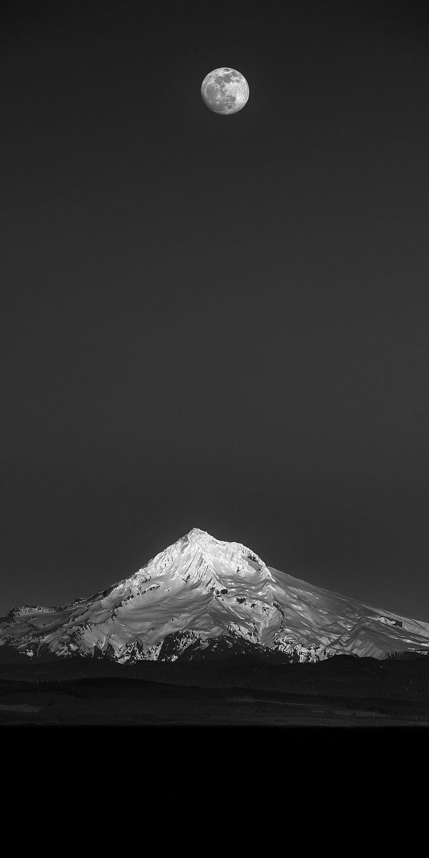 Тъмна, черна планина HD тапет за телефон