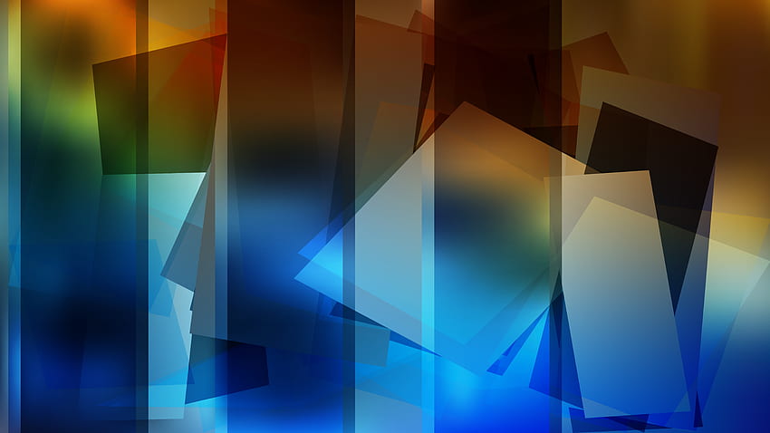 Abstract Blue Orange and Black Background, Dark Blue and Orange Abstract HD wallpaper