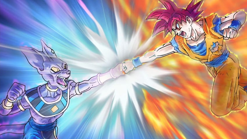 Goku vs Beerus in Dragon Ball Super and Heroes: who will win HD wallpaper