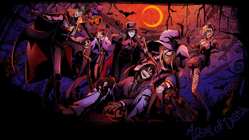 Angels of Death Anime Halloween Characters Zack Rachel Cathy Gray Eddie Danny HD wallpaper