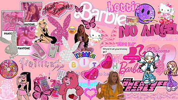 scorpio bratz style - iconic pink glitter font logo cute y2k