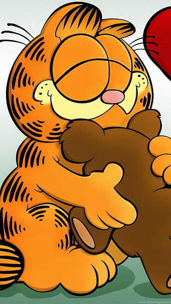 Cartoon sluggish character Garfield sleep 2K wallpaper download