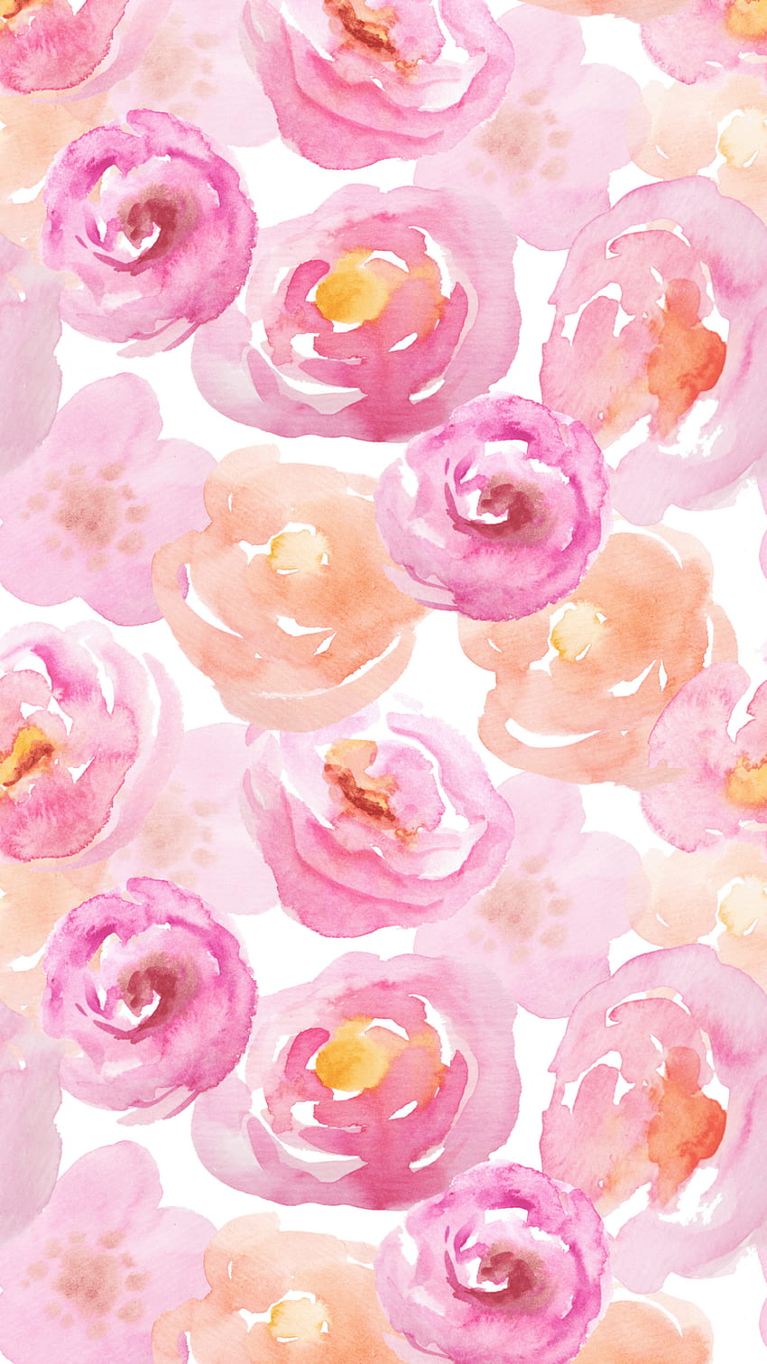 Februar 2018 Smartphone. Blumentelefon, blumig, Blume, Aquarellblumen HD-Handy-Hintergrundbild